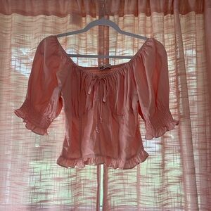 Blush pink women’s crop top